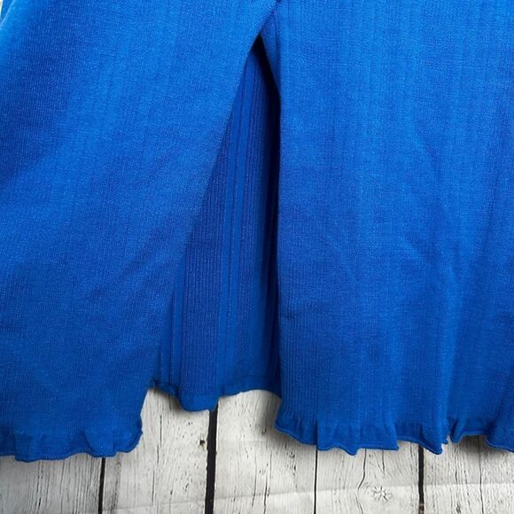 Daily Practice Blue Ribbed Dress Large - Picture 6 of 9